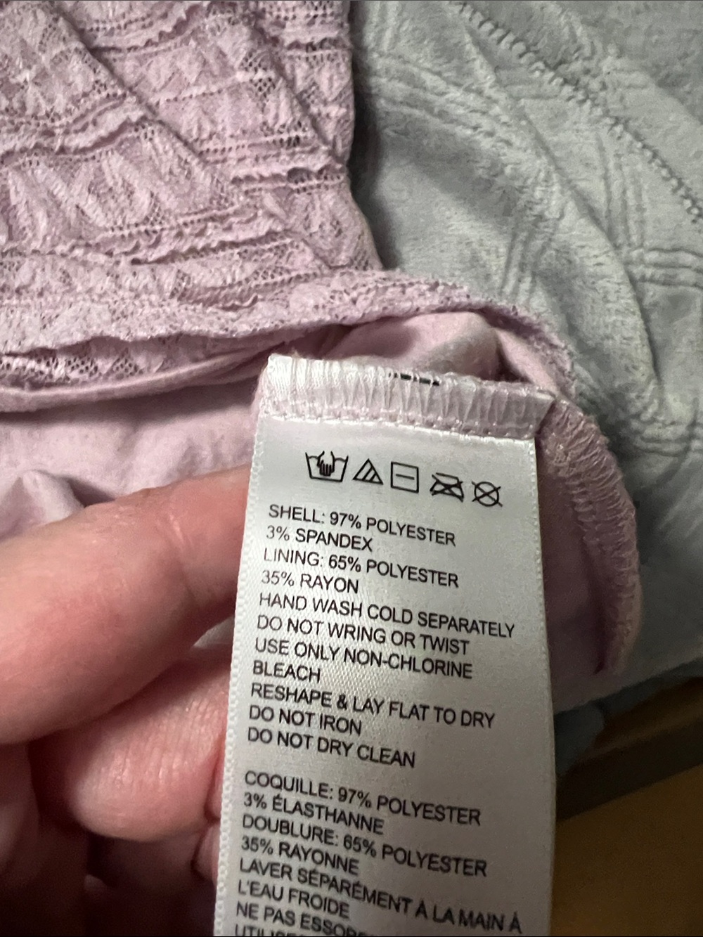 Urban Outfitters light lavender purple pink lace lined dress - Picture 4 of 4